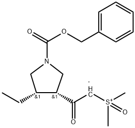 [2-[(3R,4S)-4-ethyl-1-[(phenylmethoxy)carbonyl]-3-pyrrolidinyl]-2-oxoethyl]dimethyl-Sulfoxonium indre salt
