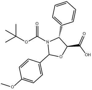 (2R,4R,5S)-3-(tert-butoxycarbonyl)-2-(4-methoxyphenyl)-4-phenyloxazolidin-5-carboxylsyre