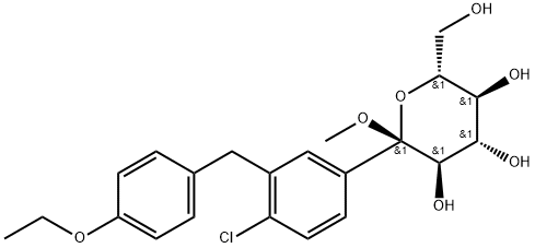 (2S,3R,4S,5S,6R)-2-(4-chlor-3-(4-ethoxybenzyl)phenyl)-6-(hydroxymethyl)-2-methoxytetrahydro-2H-pyran-3,4,5-triol