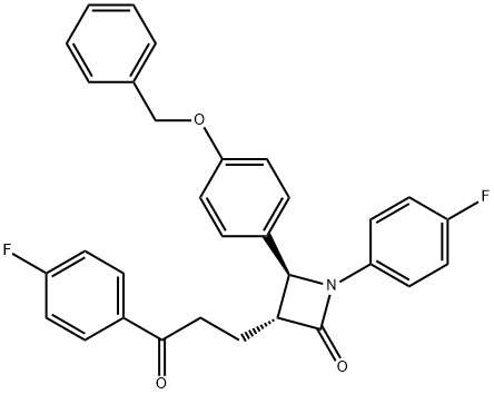 (3R,4S)-4-[4-(benzyloxy)phenyl]-1-(4-fluorphenyl)-3-[3-(4-fluorphenyl)-3-oxopropyl]azetidin-2-on