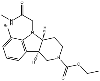 (4aS,9bR)-ethyl-6-brom-5-(2-(methylamino)-2-oxoethyl)-3,4,4a,5-tetrahydro-1H-pyrido[4,3-b]indol-2(9bH) )-carboxylat