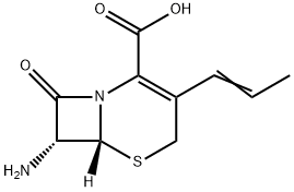 (6R,7R)-7-amino-8-oxo-3-(1-propenyl)-5-thia-1-azabicyclo[4.2.0]oct-2-en-2-carboxylsyre