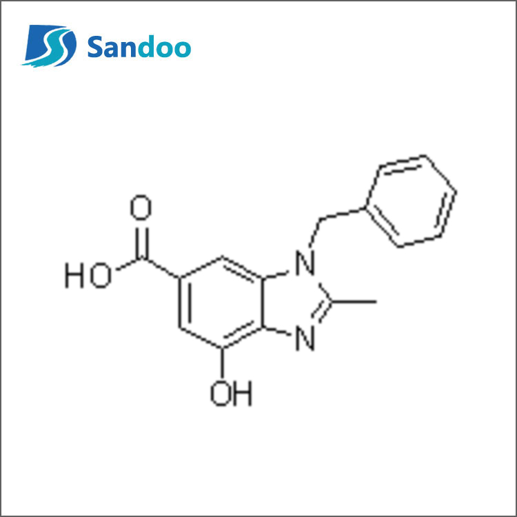 1-benzyl-4-hydroxy-2-methyl-1H-benzo[d]imidazol-6-carboxylsyre