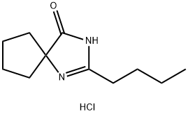 2-butyl-4-spirocyclopentan-2-imidazolin-5-on hydrochlorid