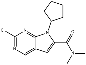 2-chlor-7-cyclopentyl-N,N-dimethyl-H-pyrrolo[2,3-d]pyrimidin-6-carboxamid