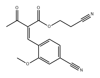 2-cyanoethyl-2-(4-cyano-2-methoxybenzyliden)-3-oxobutanoat