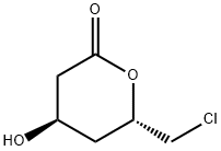 2H-Pyran-2-on, 6-(chlormethyl)tetrahydro-4-hydroxy-, (4R,6S)-