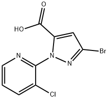 3-BroMo-1-(3-chlorpyridin-2-yl)-1H-pyrazol-5-carboxylsyre