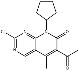 6-acetyl-2-chlor-8-cyclopentyl-5-methylpyrido[2,3-d]pyrimidin-7(8H)-on