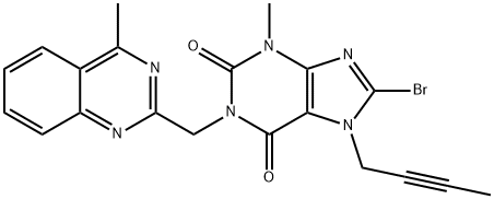 8-brom-7-but-2-ynyl-3-methyl-1-(4-methyl-quinazolin-2-ylmethyl)-3,7-dihydro-purin-2,6-dion