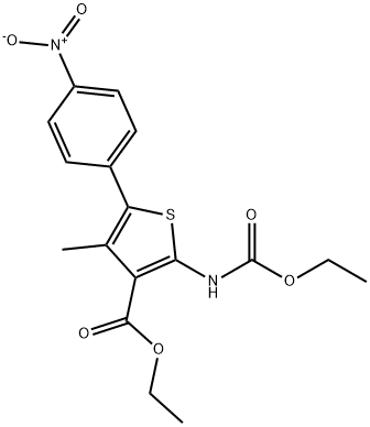 ethyl-2-((ethoxycarbonyl)amino)-4-methyl-5-(4-nitrophenyl)thiophen-3-carboxylat