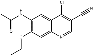 n-(4-chlor-3-cyano-7-ethoxy-6-quinolinyl) acetamid