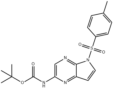 tert-butyl-5-tosyl-5H-pyrrolo[2,3-b]pyrazin-2-ylcarbamat